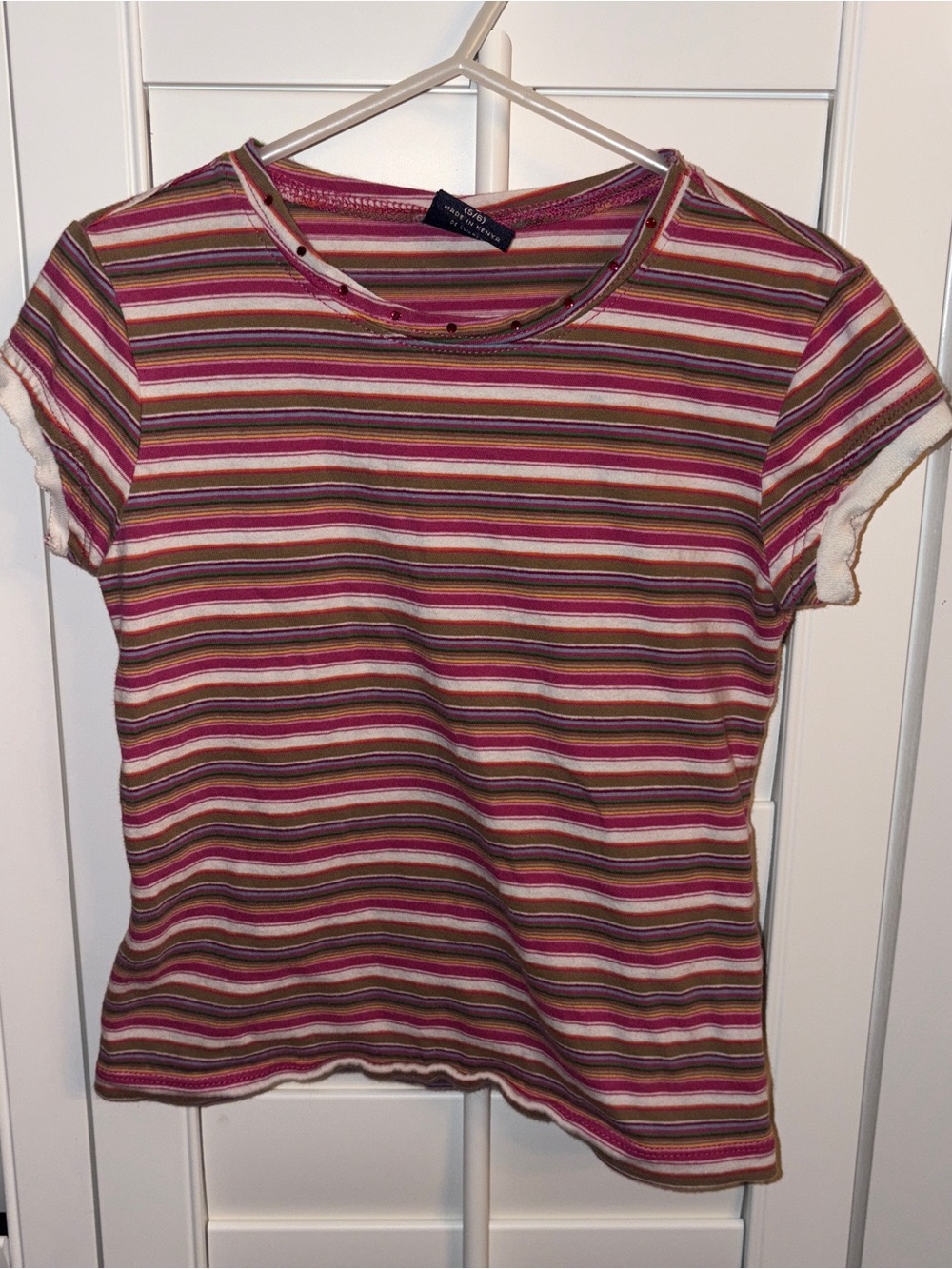 Girl’s Striped The Children’s Place T-Shirt Size: S (5/6)